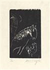 MARC CHAGALL Group of 6 wood engravings.